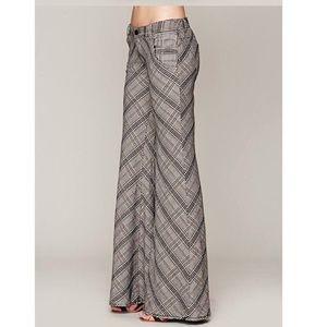 Free People Plaid Pants Size 2